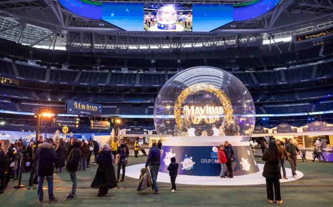 Sự kiện Giáng sinh vừa được tổ chức ở Bernabeu