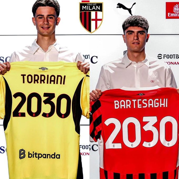 2 T năng trẻ của Milan đang trong tầm ngắm của Arsenal