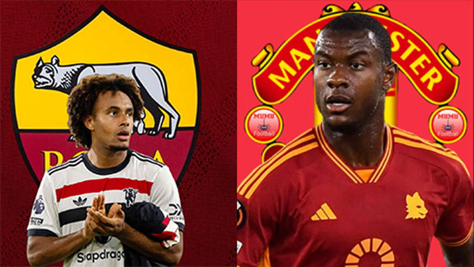 MU tính đổi Zirkzee lấy Ndicka (phải)