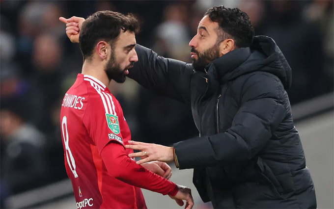 hay Bruno Fernandes, Amorim đã thực hiện những thay đổi cần thiết