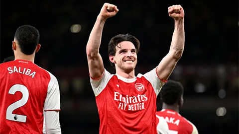  Vì sao Declan Rice vắng mặt trong đội hình Arsenal vs Aston Villa?