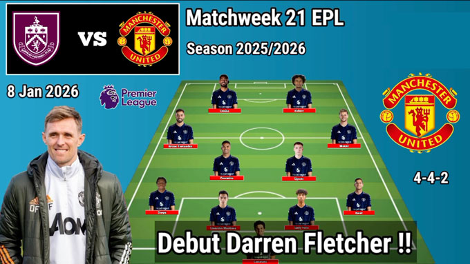 Fletcher nhiều khả năng sẽ quay về sơ đồ 4 hậu vệ ở trận ra mắt gặp Burnley