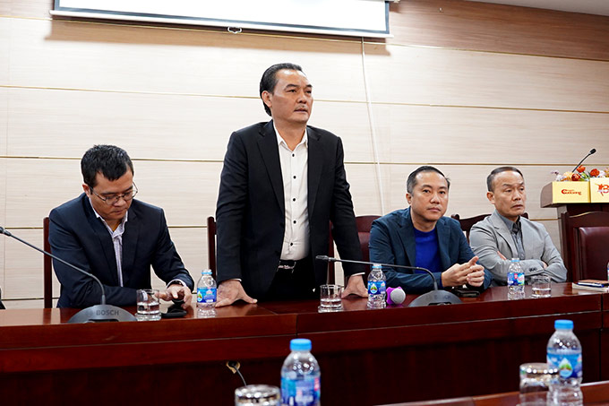 Ông Nguyễn Quốc Hội - Uỷ viên thường trực BCH VFF đánh giá cao uy tín, thương hiệu của Tạp chí Bóng đá - Ảnh: Đức Cường