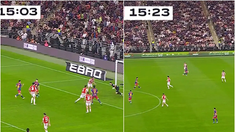 Trọng tài 'quên' luật 8 giây ở trận Barca vs Bilbao