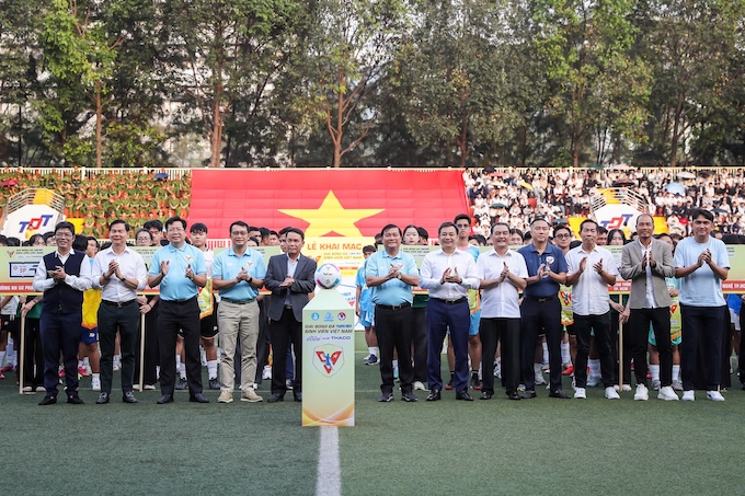 Quang cảnh lễ khai mạc giải TNSV Thaco Cup 2026. Ảnh: Độc Lập