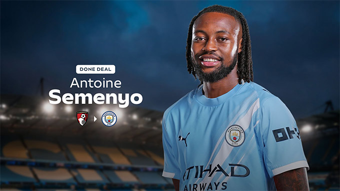 Semenyo gia nhập Man City với mức phí 64 triệu bảng
