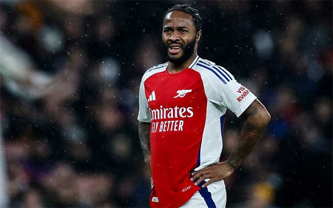 Sterling không thể hiện được gì nhiều cho Arsenal