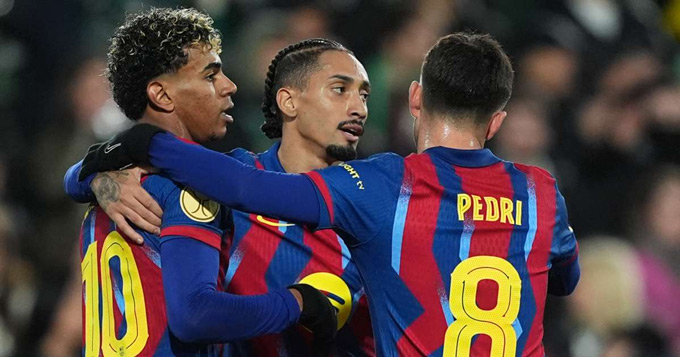 Barca vào tứ kết Cúp Nhà Vua