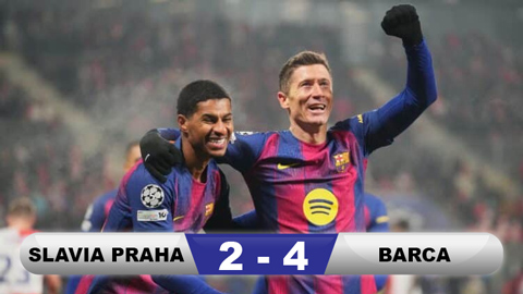 Kết quả Slavia Praha 2-4 Barca: Ngược dòng ấn tượng