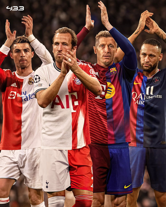 Lewandowski trở thành một trong 4 cầu thủ ghi từ 20 bàn trở lên cho hai CLB khác nhau tại Champions League