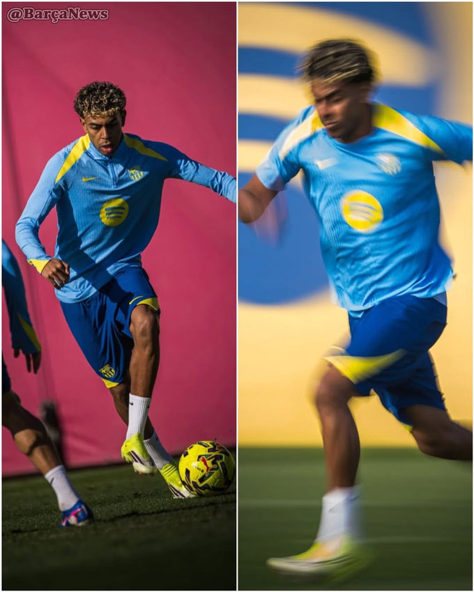 Yamal đang tích cực tập luyện