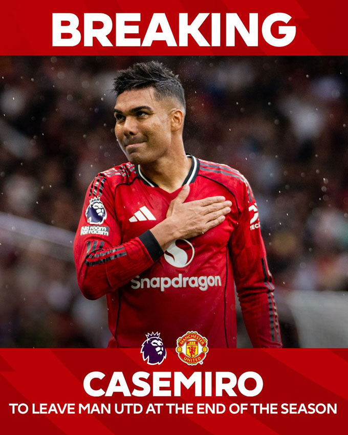 Việc Casemiro ra đi có thể giúp MU đủ quỹ lương để trả lương cao hơn cho Bruno
