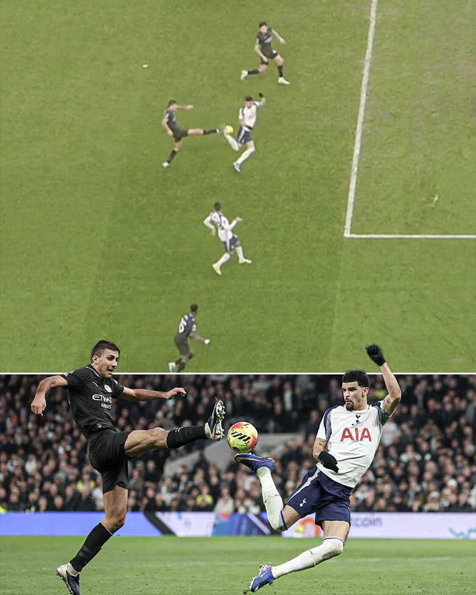 Pha ghi bàn kiểu bọ cạp của Solanke giúp Tottenham giữ lại 1 điểm