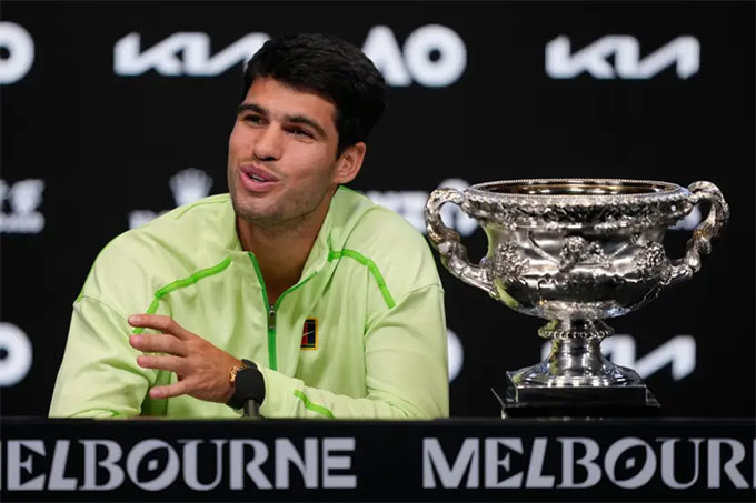 Alcaraz cần nghỉ ngơi sau hai tuần căng mình tại Australian Open 2026