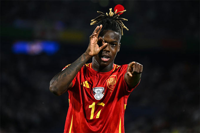 Nico Williams từng đoạt chức vô địch EURO 2024 cùng ĐT Tây Ban Nha