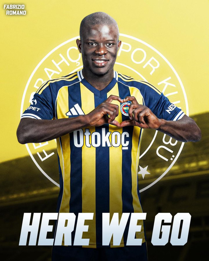 Kante cuối cùng cũng được gia nhập Fenerbahce