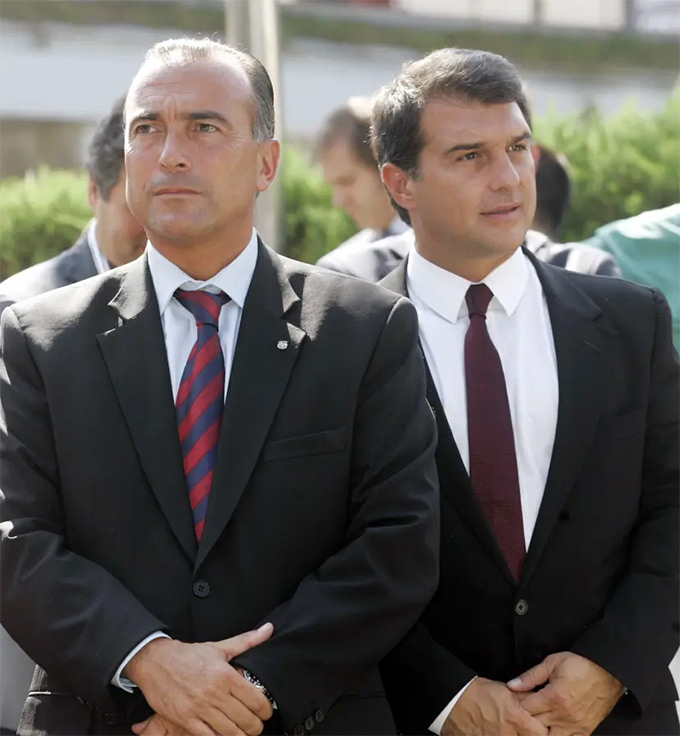 Yuste và Laporta là những người bạn từ thời niên thiếu