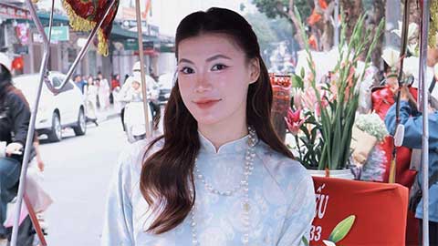 Hotgirl bóng chuyền Vi Thị Yến Nhi thướt tha đón Tết Bính Ngọ 2026