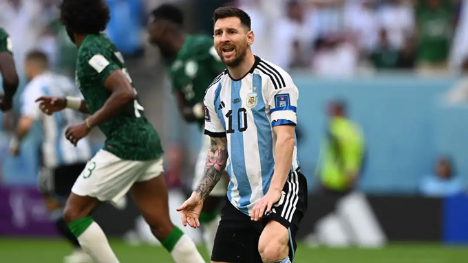 Saudi Arabia từng hạ gục Argentina của Messi tại trận ra quân World Cup 2022