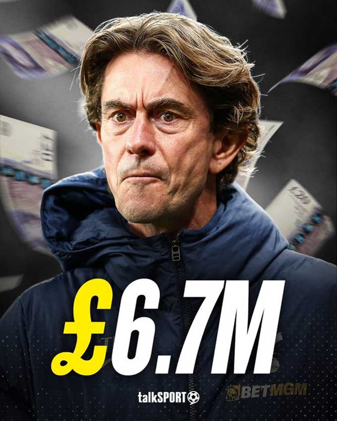 Tottenham từng chi 6,7 triệu bảng để chiêu mộ Frank từ Brentford