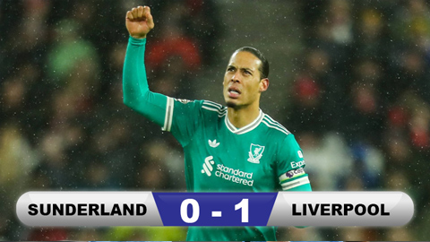 Kết quả Sunderland 0-1 Liverpool: The Reds áp sát vị trí thứ 4 của MU