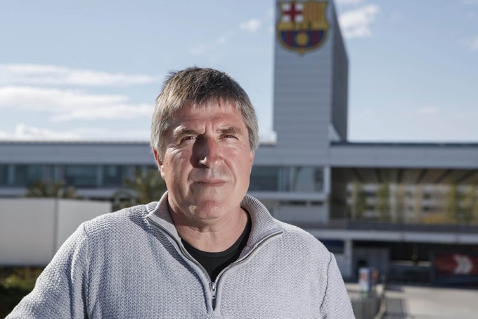 Jordi Roura tại học viện của Barca vào tháng 4/2019