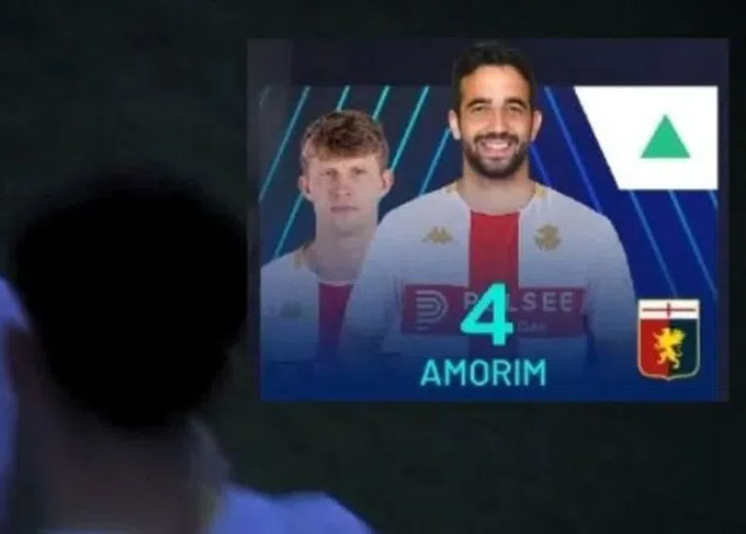 Hình ảnh Ruben Amorim trong màu áo Genoa khiến fan xôn xao