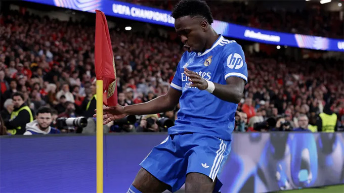 Vinicius Junior tỏa sáng mang về chiến thắng cho Real