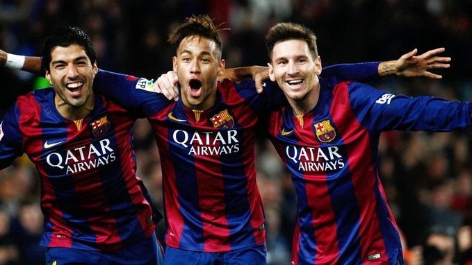 Neymar từng hợp với Luis Suarez và Lionel Messi thành bộ ba M-S-N huyền thoại của Barca