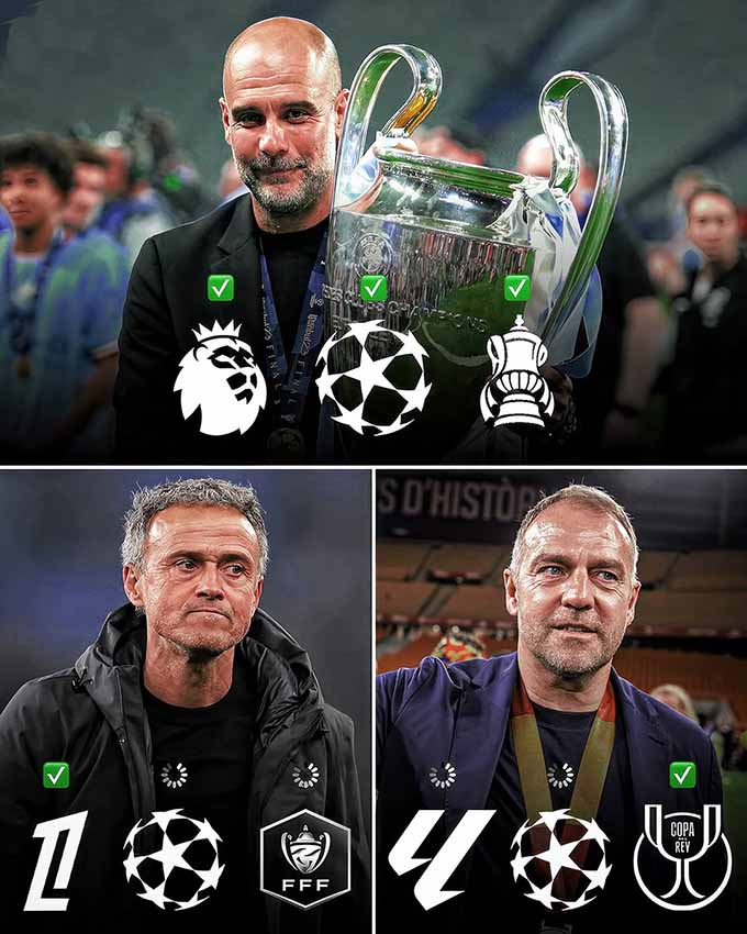 Sự kỳ vọng của giới mộ điệu đặt vào những nhà cầm quân T danh như Pep, Flick hay Enrique