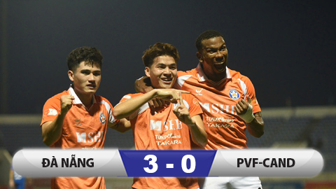 Kết quả Đà Nẵng 3–0 PVF-CAND: Đổi tên sân, Đà Nẵng có liền chiến thắng