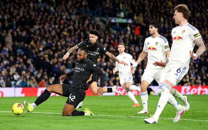 Semenyo ghi bàn duy nhất vào lưới Leeds tại vòng 28 Premier League