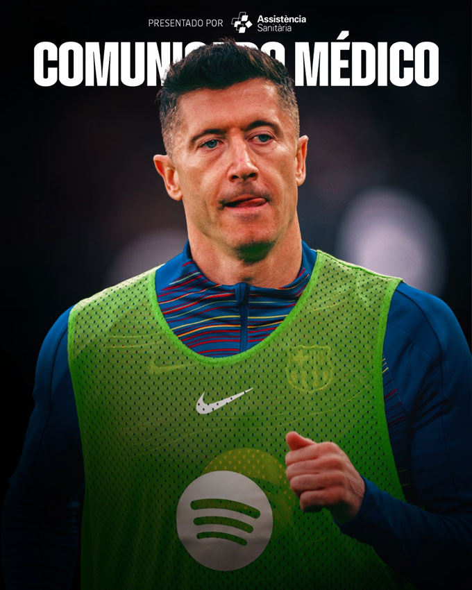 Barca đưa ra thông báo về tình hình của Lewandowski