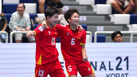 Ngược dòng mạnh mẽ, ĐT futsal nữ Việt Nam đứng thứ ba Đông Nam Á