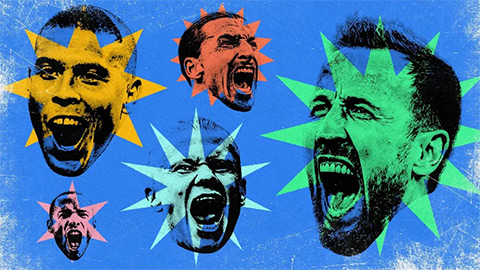 Simone Inzaghi celebrating with his Inter Milan players after beating Barcelona.