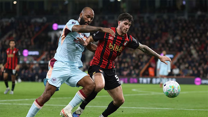 Bournemouth nâng chuỗi bất bại tại Premier League lên con số 9 sau trận hòa 0-0 với Brentford