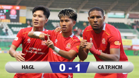 Kết quả HAGL 0–1 CATP.HCM: Chủ nhà chưa thể tìm được niềm vui