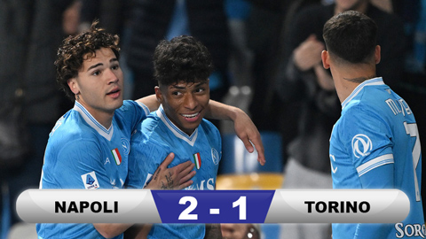 Kết quả Napoli 2-1 Torino: Chiến thắng nhẹ nhàng