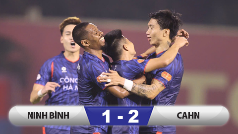 Kết quả Ninh Bình 1-2 Công an Hà Nội: Tăng tốc đến ngôi vô địch