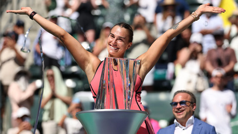 Aryna Sabalenka lần đầu vô địch Indian Wells