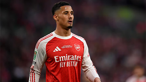 Arsenal trả giá đắt cho thất bại trước Man City: Saliba chấn thương, nguy cơ lỡ giai đoạn quyết định