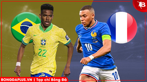 Nhận định bóng đá Brazil vs Pháp, 03h00 ngày 27/3: Khi Vinicius đối đầu Mbappe