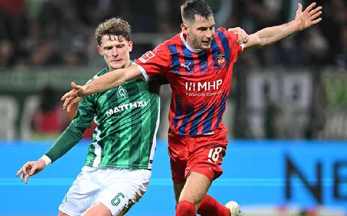  Nhận định Werder Bremen vs Heidenheim 21h30 ngày 28/2: Kéo nhau xuống đáy