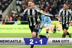 Kết quả Newcastle 2-1 Man City: Người hùng Harvey Barnes