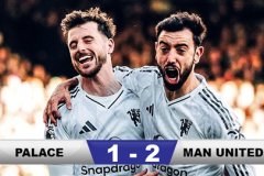 Kết quả Palace 1-2 MU: Quỷ đỏ ngược dòng ấn tượng