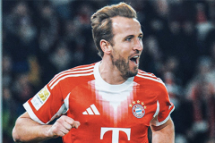 Kane vào sân từ ghế dự bị ghi hat-trick sau 22 phút, Bayern hủy diệt Stuttgart