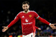 Số phút thi đấu của Bruno Fernandes kém xa một cầu thủ Palmeiras