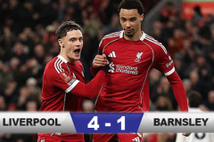Kết quả Liverpool 4-1 Barnsley: The Reds vào vòng 4 FA Cup