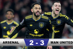 Kết quả Arsenal 2-3 MU: Quỷ đỏ ngược dòng siêu kịch tính