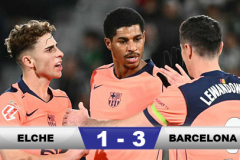 Kết quả Elche 1-3 Barcelona: Barca hơn Real 4 điểm